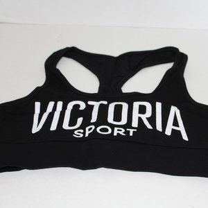 NWT Victory Sport Print Black Racerback Bra Small